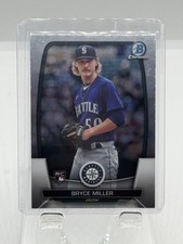 Bryce Miller Rookie 2023 Bowman Chrome - #92 Seattle Mariners