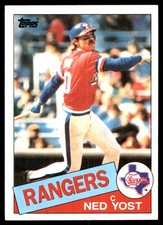 Ned Yost 1985 Topps #777 Texas Rangers MLB READ FREE SHIPPING AutographDen