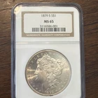 1879-S $1 Morgan Silver Dollar San Francisco Mint Coin NGC MS65