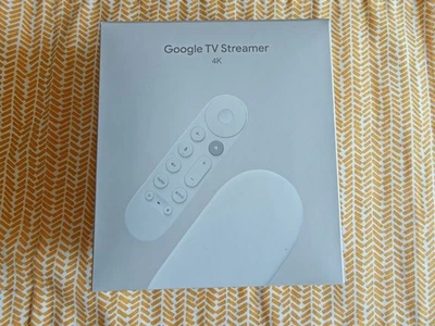 Google TV Streamer 4K 32 GB Porcelain mit Sprachfernbedienung Neu - Bild 1 von 3