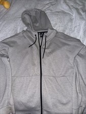 Men s Adidas Zip-Up Hoodie Grey, Size Large