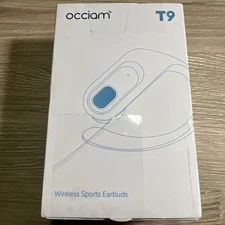 occiam Bluetooth Headphones Wireless Earbuds 90Hrs Playback Sport Ear Black 