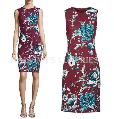ROBERTO CAVALLI DRESS FORBIDDEN FRUIT FITTED SLEEVELESS $1,950 IT 46 US 10