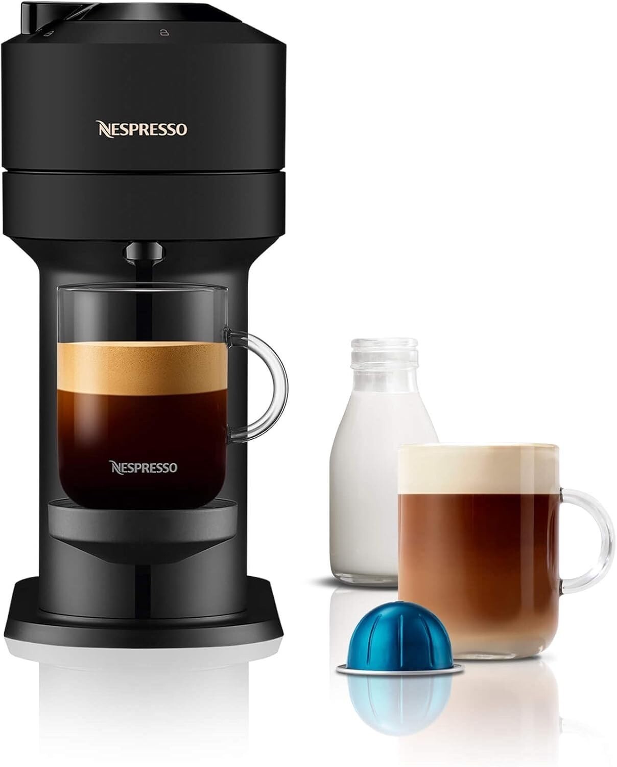 Nespresso Vertuo Next Capsule Coffee Machine Single-Serve Pod Matt Black