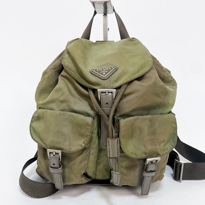 #ad #ad Prada Khaki Triangle Logo $288.63