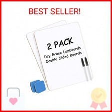 MaxGear Small White Board 2 Pack Dry Erase Boards, 9''x 12'' Mini White Board Do