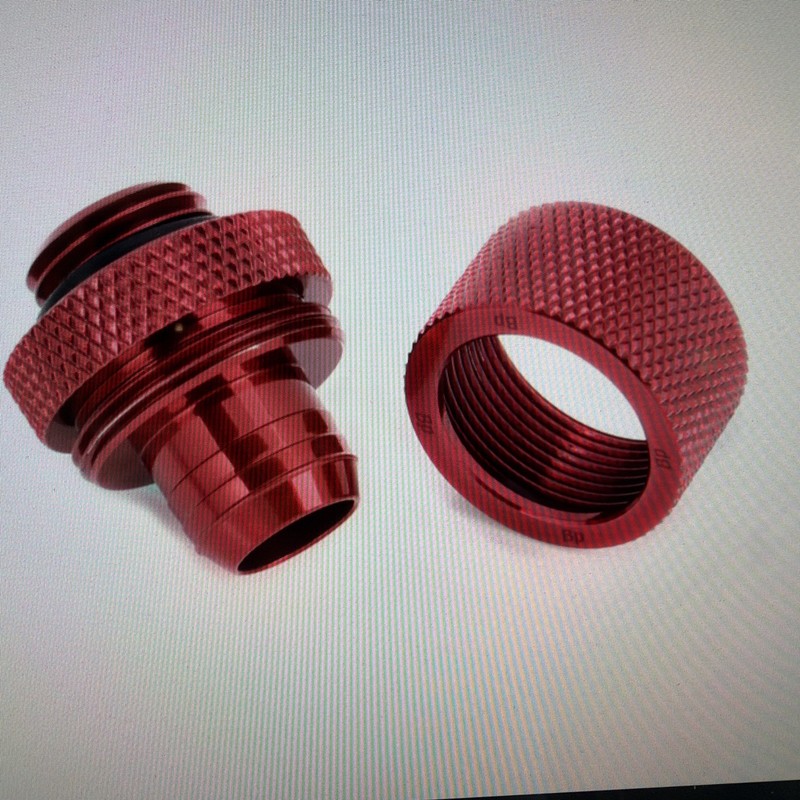 5 - NEW  BLOOD RED COMPRESSION FITTING CC3V3 FOR ID 3/8” OD 5/8” TUBE