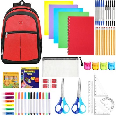 101 Pcs Office Supplies Kit, Include 18'' Backpack Office Essentials Bundle Bu...