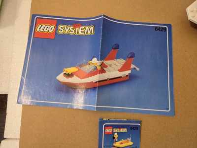 Lego 6429 Town Jr Blaze Fire Boat Responder 1999 One Sub