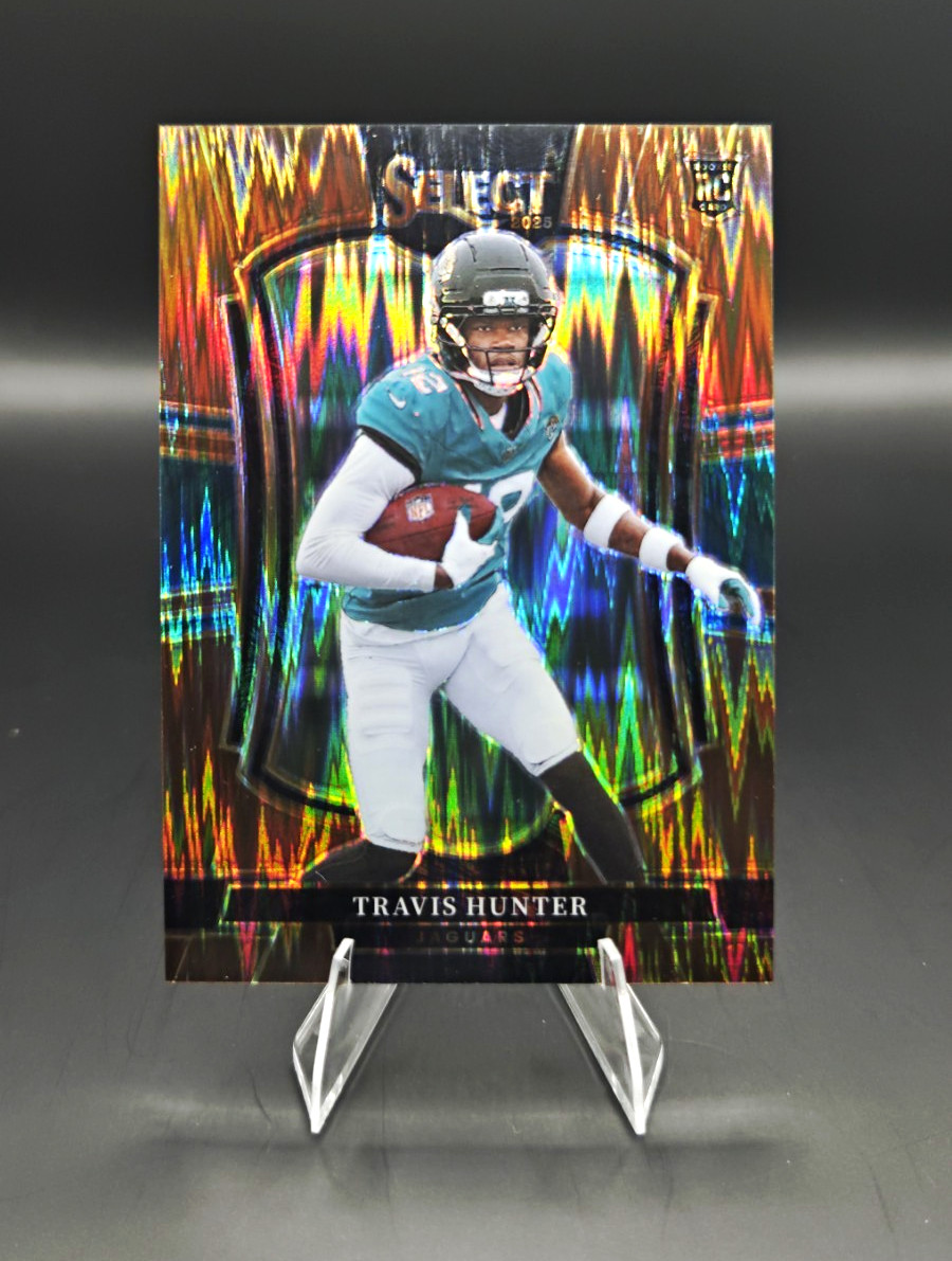 Panini Select 2025 Travis Hunter RC Orange Shock Prizm /899 #128 Jags