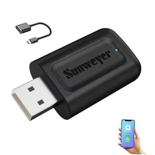 Wireless CarPlay & Android Auto Adapter 2 in 1 Auto Connect Box, USB-A Port