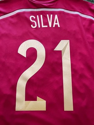 adidas Spain Home Jersey LongeSleeve Silva #21 (Defective) | eBay