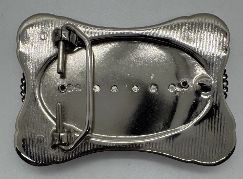 "Doble Eisenhower Dólar de Plata Monedas Hebilla de Cinturón 1776-1976 Centenario 4x2,75""" Foto 2 de 3