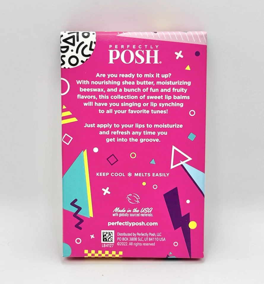 Juego de bálsamo labial de cinta mixta Perfectly Posh 0,08 oz. Juego de 4 bálsamos labiales - Nuevo precintado Foto 2 de 4