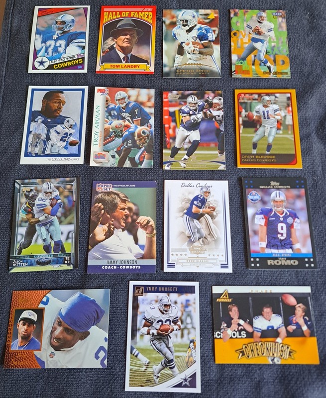 15 Cowboys Tony Dorsett Emmitt Smith Troy Aikman Sanders Witten Landy Romo Drew