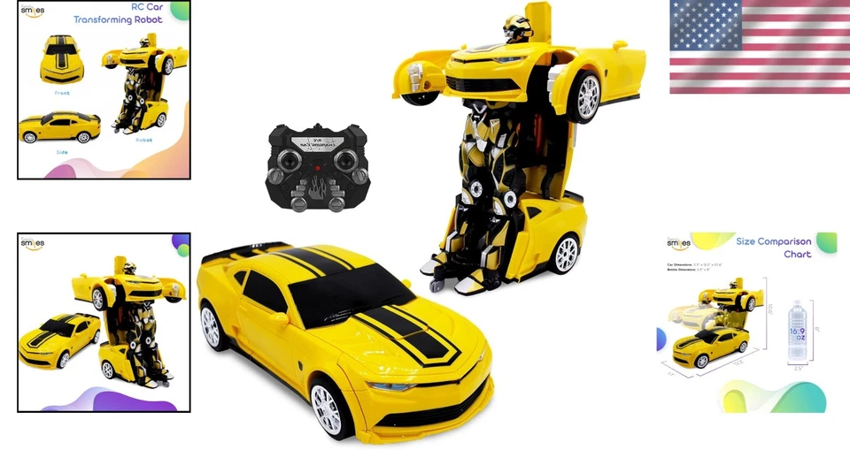 Boys RC Robot Car Toy | Transforming Remote Control Gift - Image 2 of 4