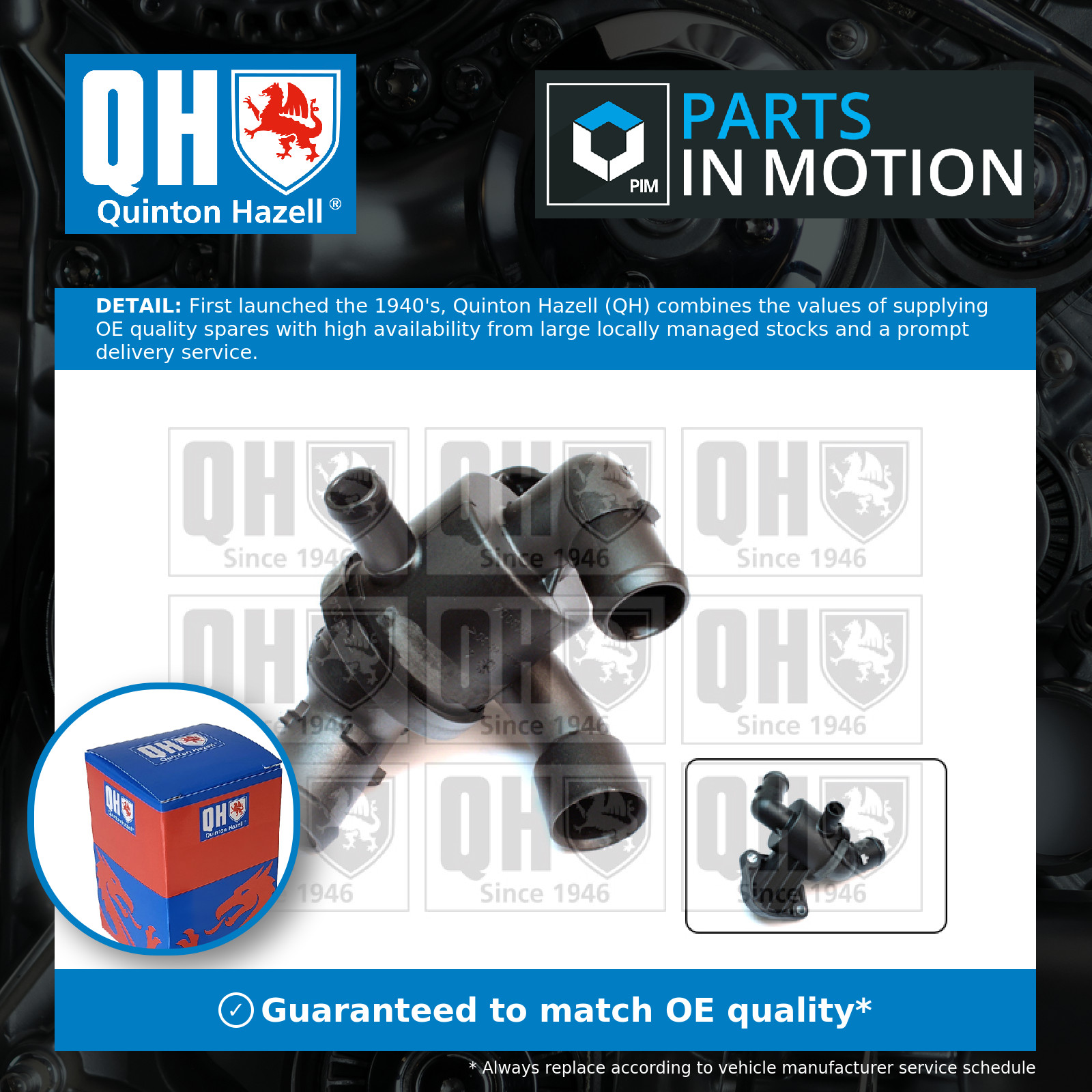 Coolant Thermostat fits VW JETTA Mk4 2.0D 2010 on QH 03L121111AE VOLKSWAGEN New