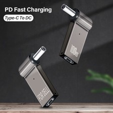 100W PD USB C to DC Laptop Charging Adapter Jack Type C Power Charger Converter