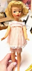 OLD VINTAGE IDEAL BLONDE HIGH COLOR TAMMY DOLL IN PAJAMAS NICE !