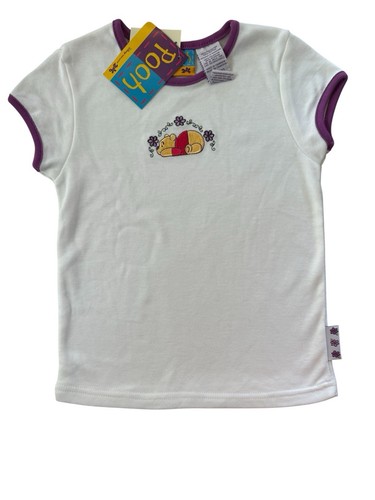 Vtg NWT Disney 2000 Winnie The Pooh Embroidered Y2K T Shirt 7/8