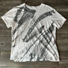 AX Armani Exchange Men's White Graphic Print T Shirt Size Large Y2k 2010s
