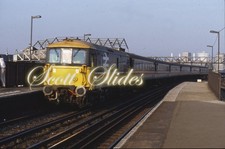 35mm Railway Slide of Class 73 No 73142 at Clapham Jcn 1st Oct 1985 (Original)