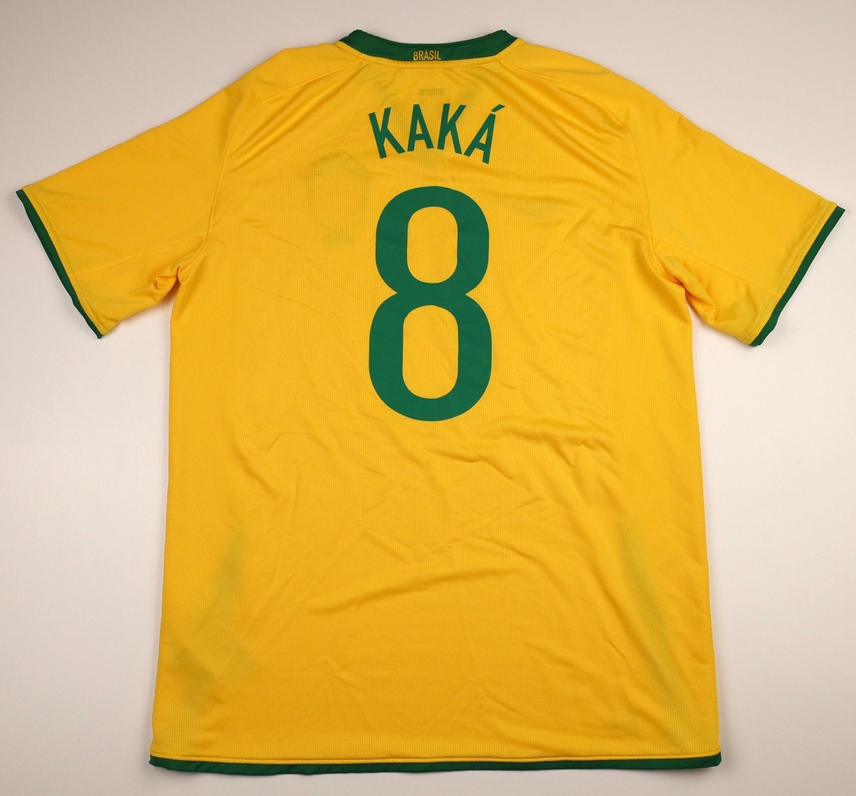 Brazil 2008/09 Nike Home Kaká Soccer Jersey - Men's Large 258949