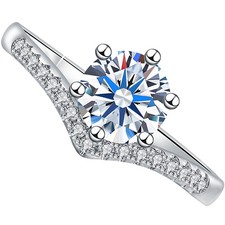  Ehering Für Damen Eheringe Frauen Versprechen Verlobungsring Silber