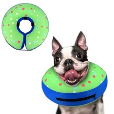 Supet Inflatable Dog Cone Collar Alternative After Surgery Doggie Neck Donut ...