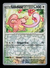 Carta Pokemon Lickitung 108/165 Reverse Holofoil Scarlatto e Viola 151 -B9