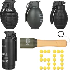 5pack,Toy-Hand Grenade for CS Battle Game,with 50 Foam Ammo 5pack, 5pack 