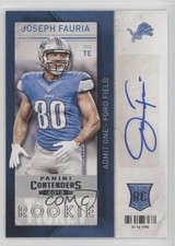 2013 Panini Contenders Short Print Rookies Joseph Fauria #105 Auto 06yt