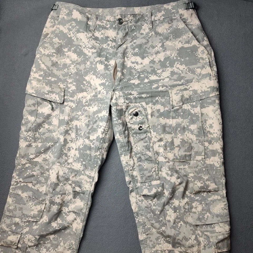 US Army ACU Tactical Cargo Pants Mens Large Regular Camo Ripstop Military 35x30 - Image 2 of 4