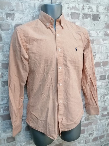 Polo Ralph Lauren Men's Small - Long Sleeve Button Orange Shirt - Pony Logo - Picture 4 of 10