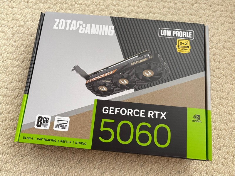 Zotac GeForce RTX 5060 Low Profile 8GB GDDR7 Graphics Card new and sealed