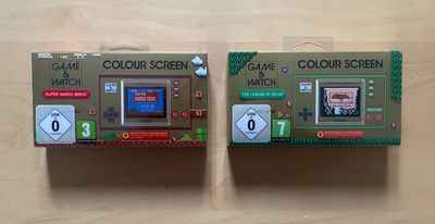 Nintendo Game & Watch - The Legend of Zelda und Super Mario Bros - ungeöffnet