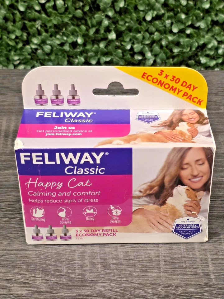 (3 PACK) FELIWAY Classic Happy Cat Calming Pheromone Refill - 90 Days (EXP 2027) - Image 2 of 4