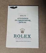 Rolex 69173 paperasse série L vers 1990 état d'occasion