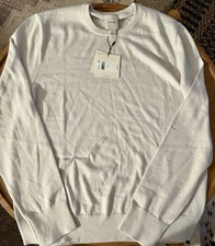 Calvin Klein Merino Wool Blend Sweater Mens M Crewneck Lightweight NWT