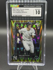 2025 Topps Chrome Update Ben Rice Gold Raywave /50