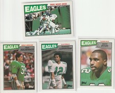 PHILADELPHIA EAGLES 1987 TOPPS FOOTBALL TEAM SET (12) SET BREAK NM OR BETTER