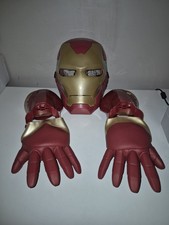 Iron Man Cosplay Fancy Dress Mask & Gauntlets Lights Sounds Deluxe (Hasbro 2019)