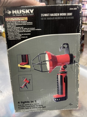 #ad Husky 35 Watt Halogen Work Light #234 359 $30.00