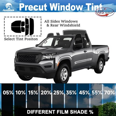 Computerized Custom PreCut 2Ply Window Tint Film Kit For Nissan Frontier X-Cab
