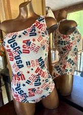 XL USA Made Betsy red, white and blue One Piece Back By MaryAngel Boutique
