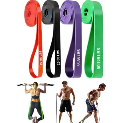 Heavy Duty Pull Up Resistance Bands Assisted Exercise Gym Fitness Training - Image 1 of 4