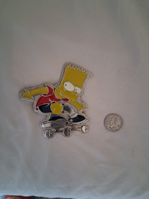 #ad #ad Bart Simpson Belt Buckle The Simpsons Vintage 1990 $50.00