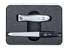 2 pcs Stainless Steel Nail Clipper German Manicure Set Grooming Kit Solingen