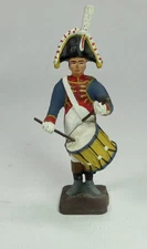 Reeves Napoleonic Band:    side drum,   metal 54mm  with box 