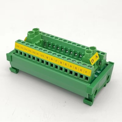 DIN Rail Mount 2*16 Screw Terminal Distribution Module 30A/300V